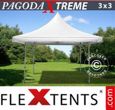 Reklamtält FleXtents Pagoda Xtreme 3x3m / (4x4m) Vit
